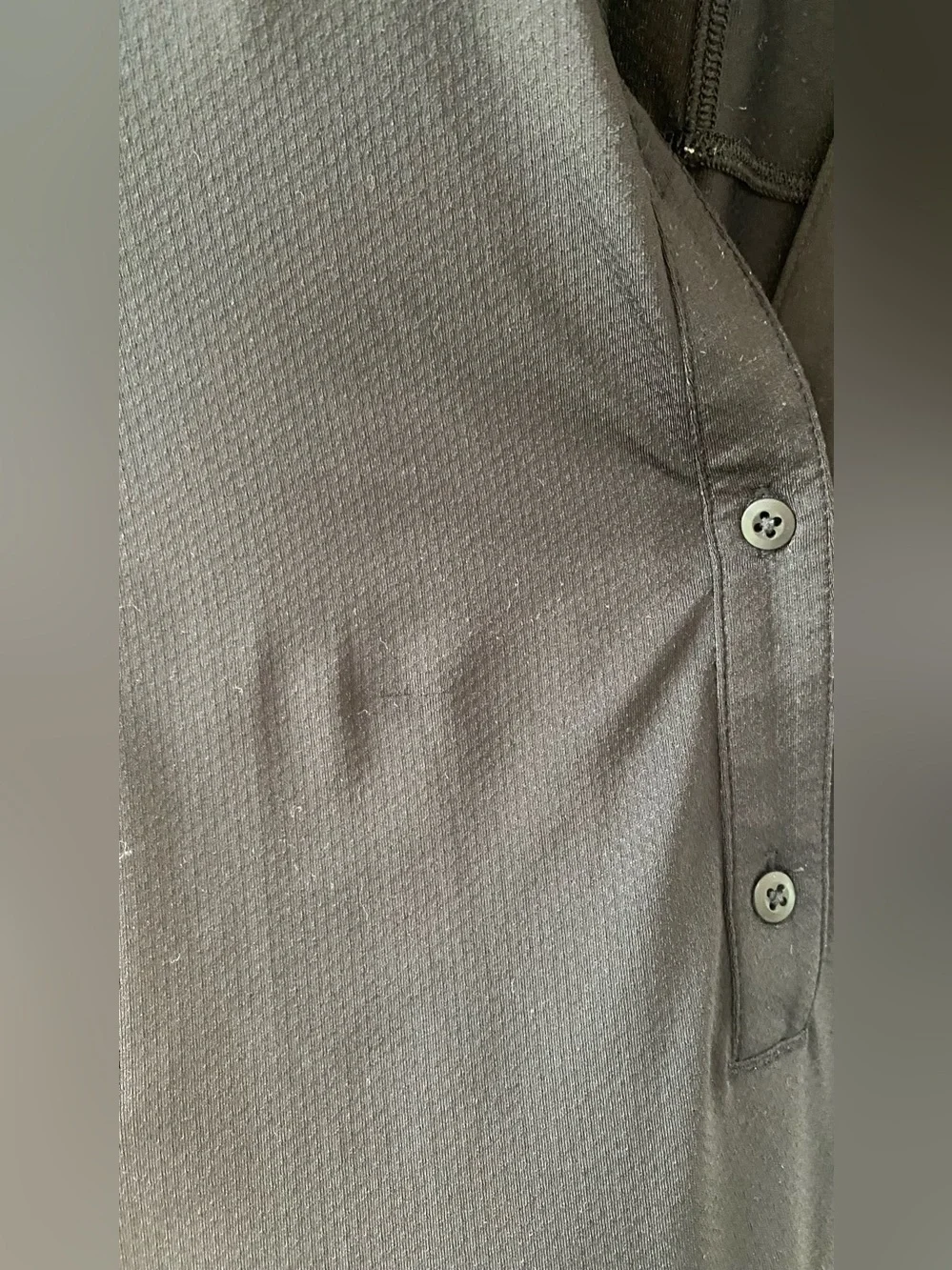 Lululemon Quick-Dry Short-Sleeve Polo Shirt Straight Hem black size 2